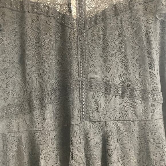 Torrid Peplum Lace Ruffle Sleeve Top Black Boho Romantic Gothic Plus Size 6X - Picture 6 of 12